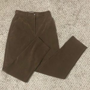Talbots highwaisted, suede-like pants